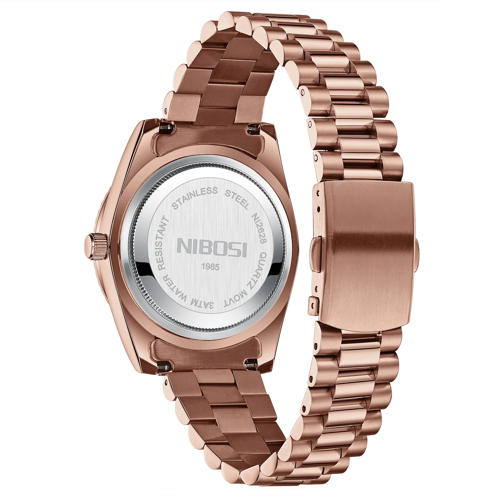 Discover the Elegance of NIBOSI Luxury Men's Watch – Waterproof Miyota Quartz Timepiece with Week Date and Stainless Steel Design